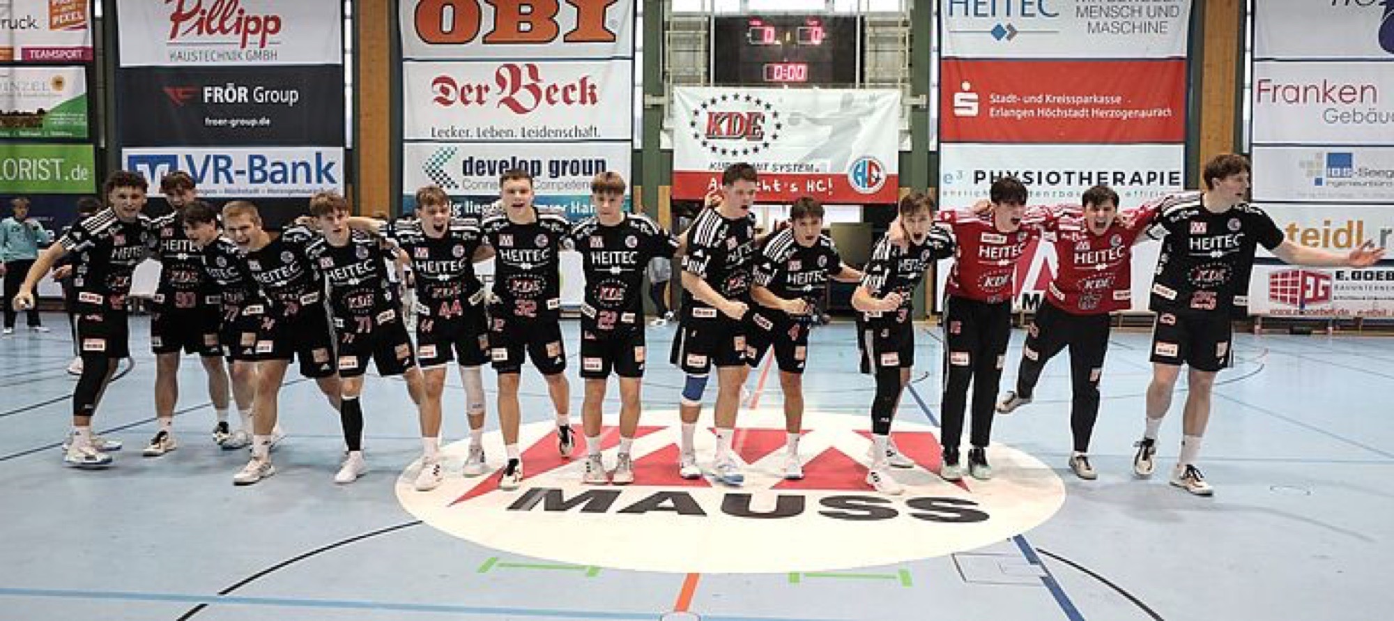 Viertelfinale der Deutschen A-Jugend-Bundesliga in der KHHH:Erlangens U19 greift nach dem Handball-Märchen