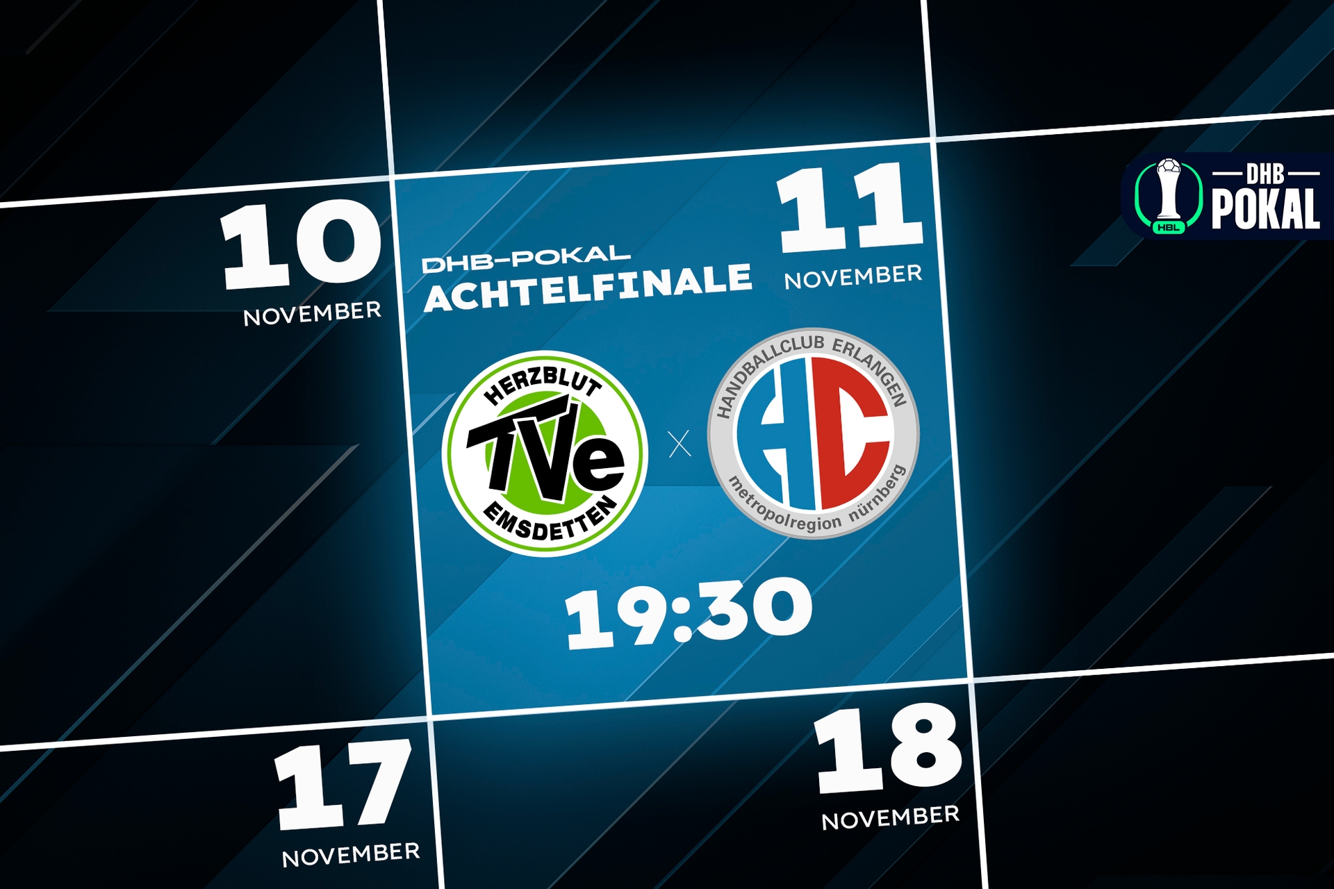 DHB-Pokal: Achtelfinale terminiert