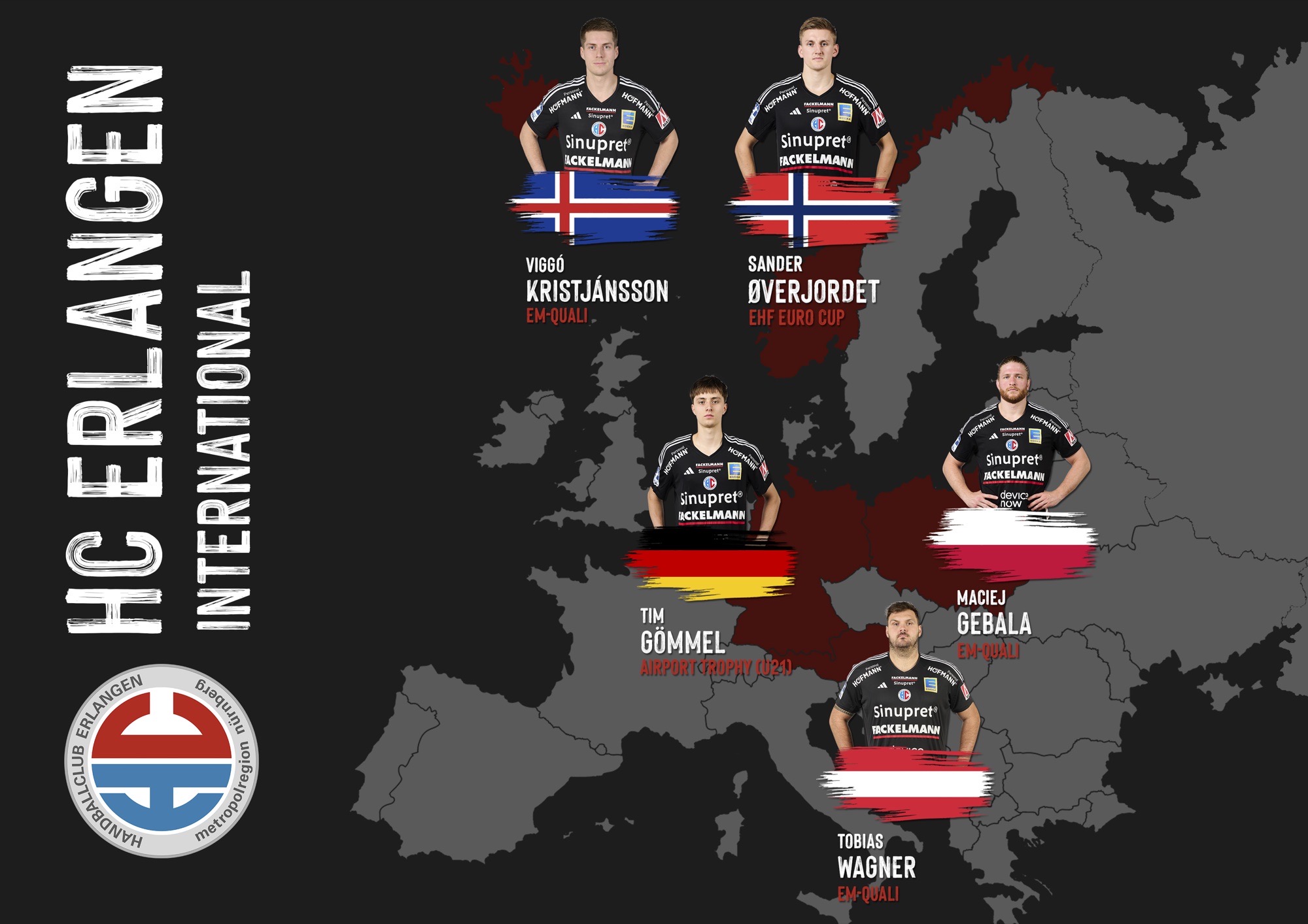 Internationale Bühne statt Bundesliga: Fünf HCE-Spieler greifen an!