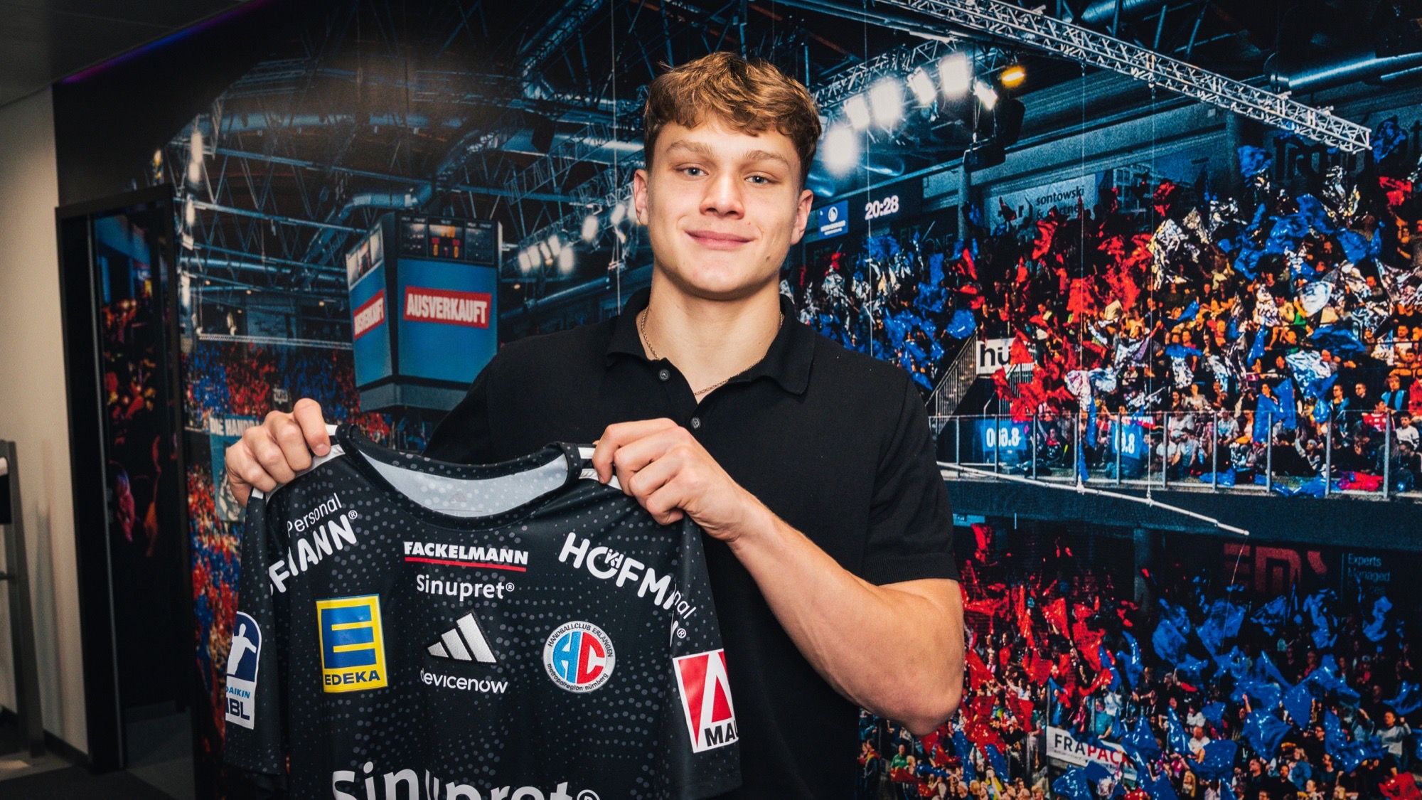 HC Erlangen bindet Nachwuchstalent Maxsim Lochman langfristig